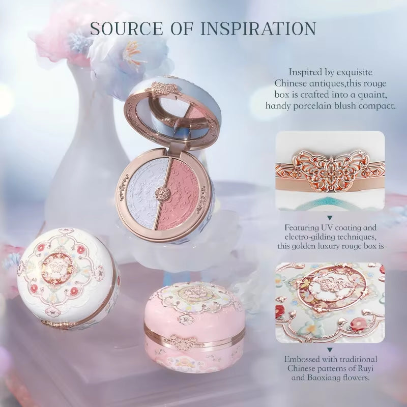 Blushes Butterfly Cloud Collar Bunny Garden Collection Rouge Box Highlighting & Blush Duo Powder Brightening