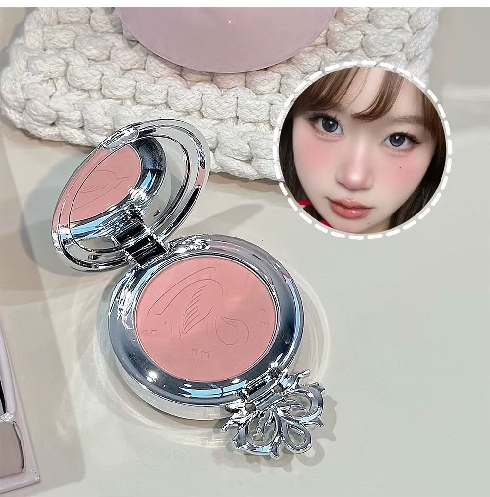 Makeup Kit Include 4 Matte Lipgloss,1 Face Blusher,1 Pressed Powder,1 Eyesshadow Palette,1 Contour Palette with Necklace