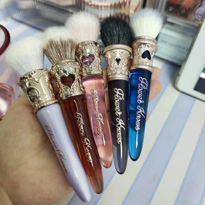 Makeup Brush Set 2Pcs Swan Ballet Sweetie Bear Knight Unicorn Blush Brush Soft Synthetic Hair Cute Makeup Tools