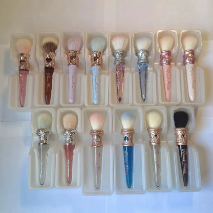 Makeup Brush Set 2Pcs Swan Ballet Sweetie Bear Knight Unicorn Blush Brush Soft Synthetic Hair Cute Makeup Tools